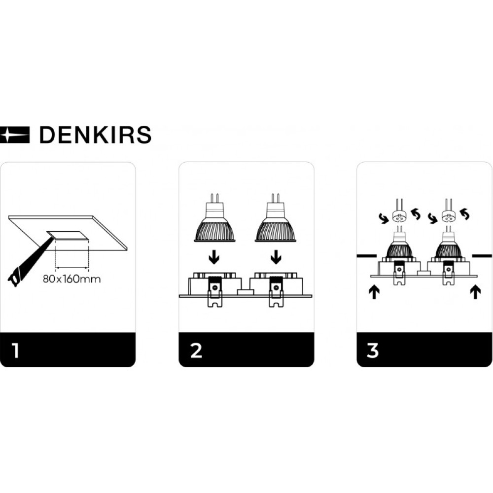 Встраиваемый светильник Denkirs DK3022-CM
